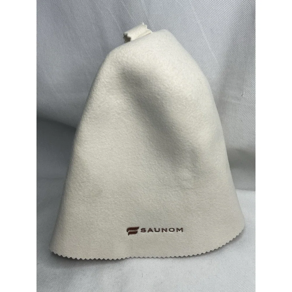SAUNOM Ultra Soft Murano Wool Sauna Hat Unisex Itch-Free Breathable Relaxed Cap
